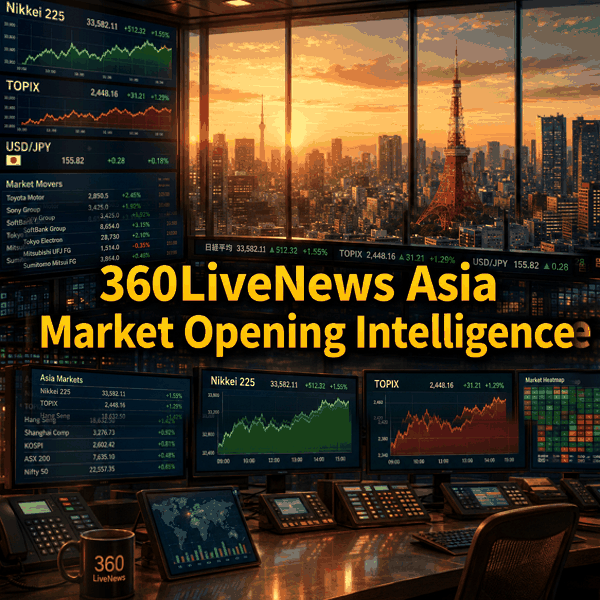 Tokyo Opens Lower as Asia-Pacific Sells Off, With Crypto, Metals and Equities Under Pressure
