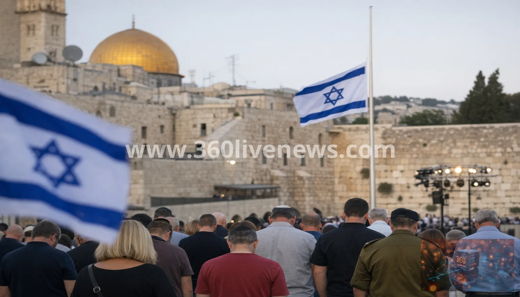 Israel marks 7 October anniversary with nationwide moment of silence