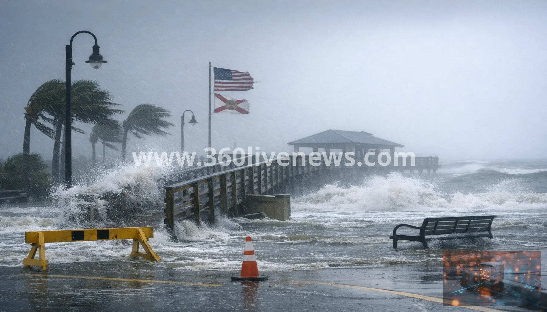 Hurricane Isaias weakens after Florida landfall as storm surge warnings remain