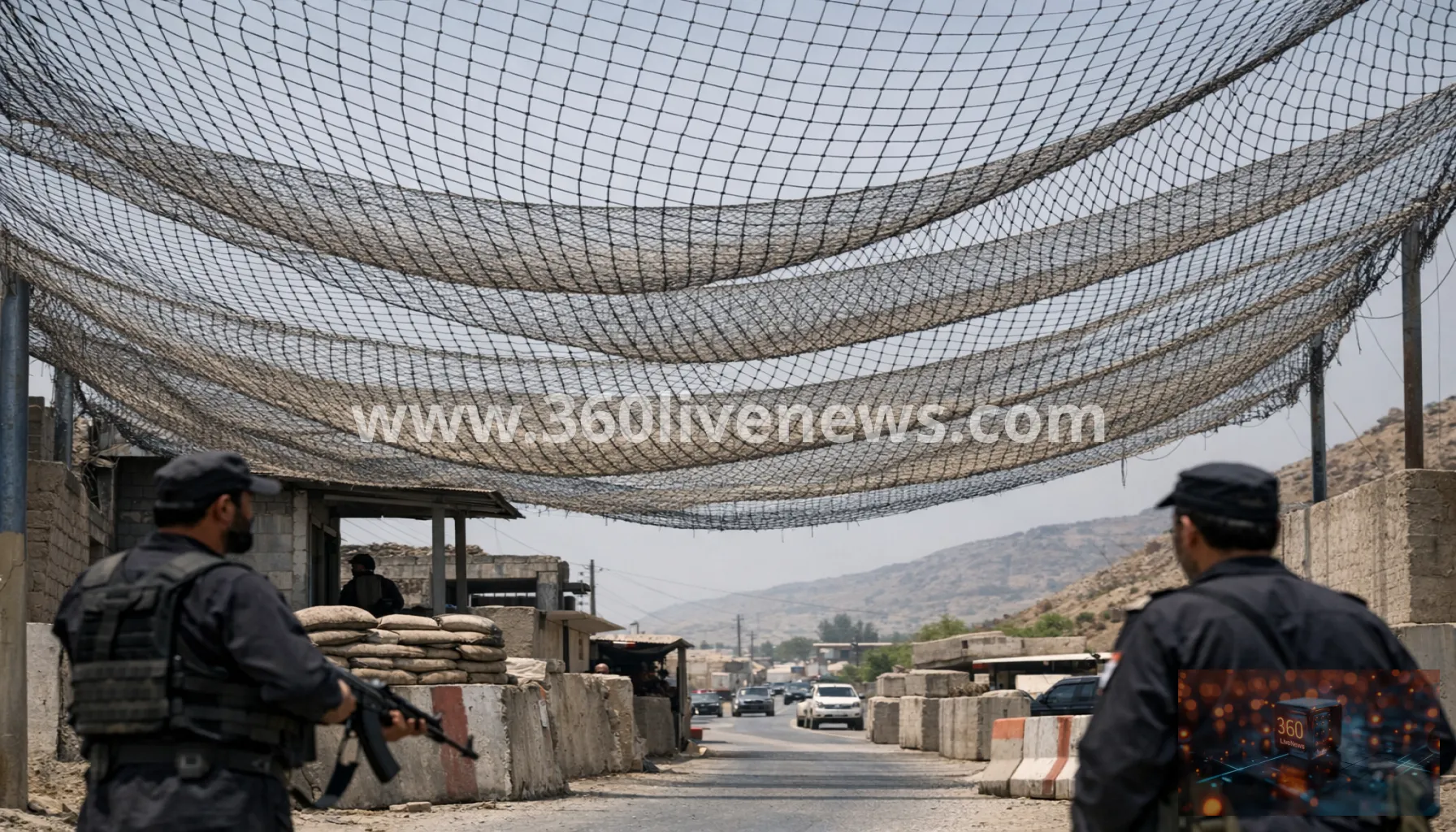 Pakistan police use fishing nets at Hangu checkpost to deter drone attacks