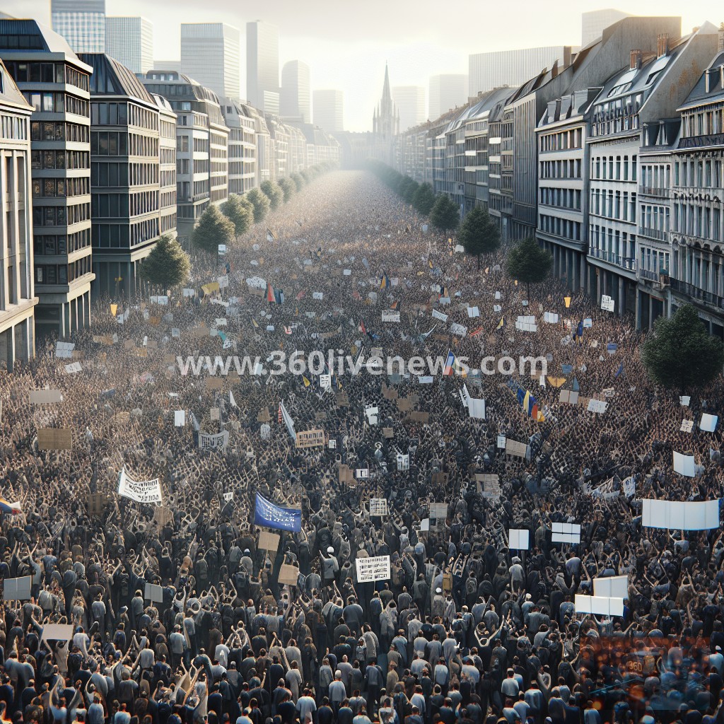 Tens of thousands protest austerity reforms in Brussels, with estimates of participation ranging from 80,000 to over 100,000