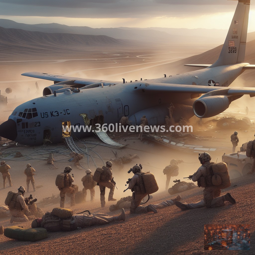 U.S. KC-135 military refueling aircraft crashes in western Iraq during operations, rescue efforts initiated