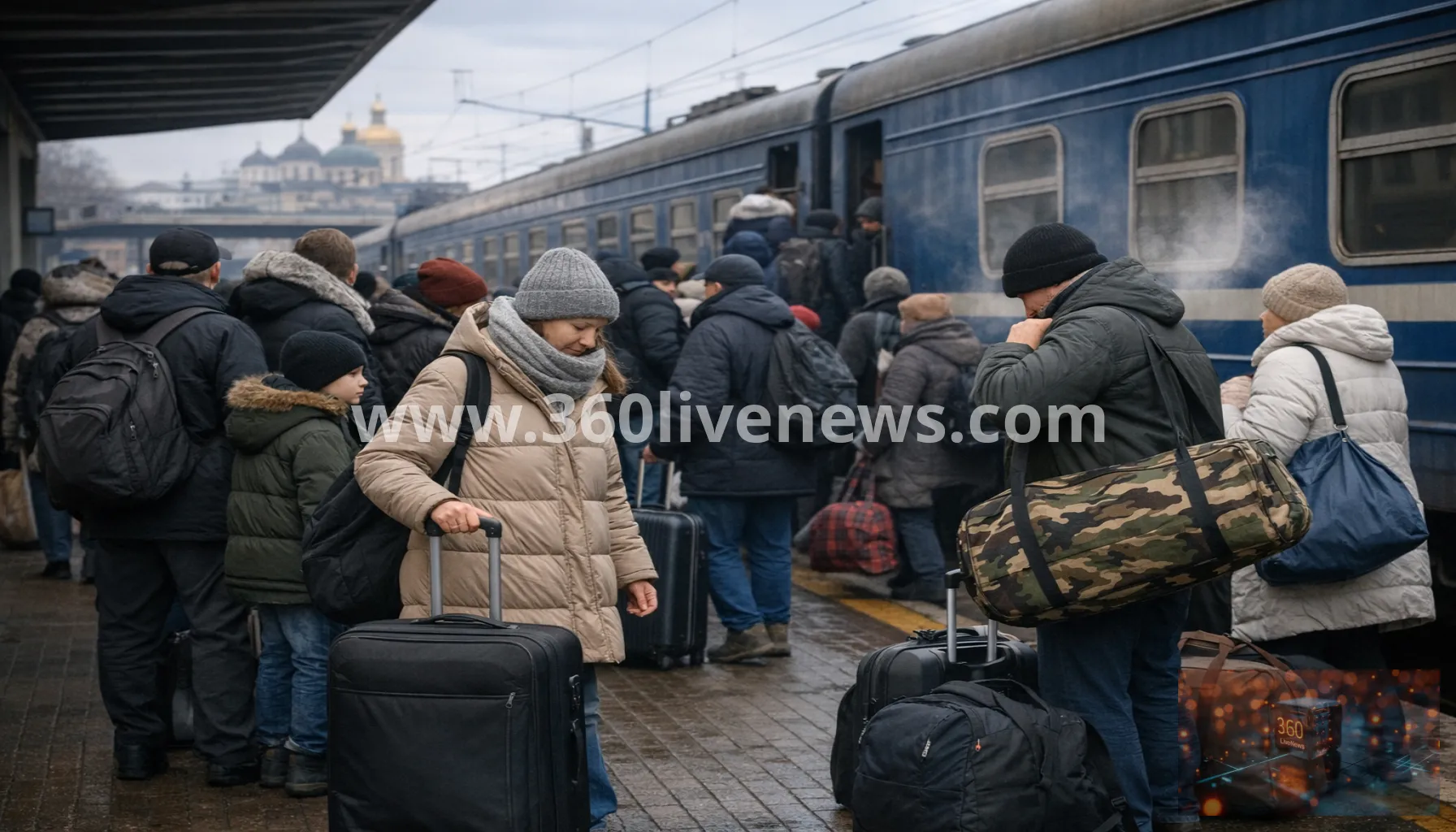 Russian strikes and approaching winter force many in Kyiv to pack bags and flee