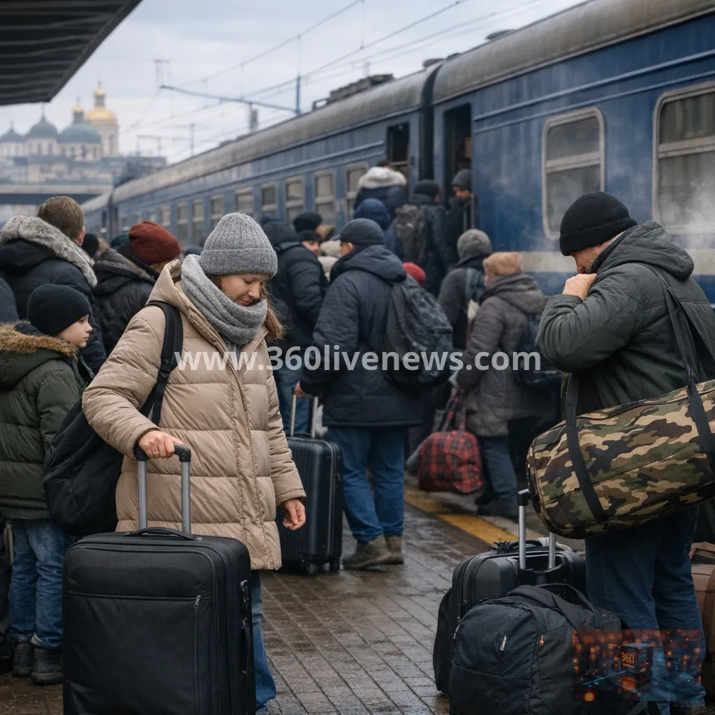Russian strikes and approaching winter force many in Kyiv to pack bags and flee