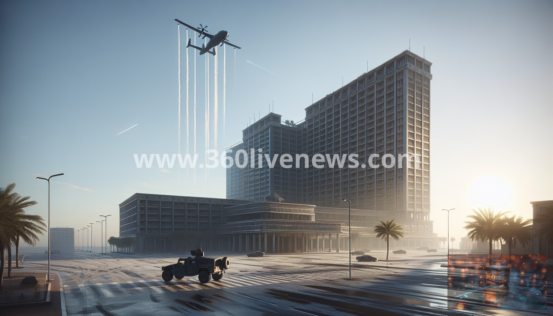 Drone attack on al-Rasheed Hotel in Baghdad's Green Zone raises tensions, air defenses intercept rocket targeting US Embassy