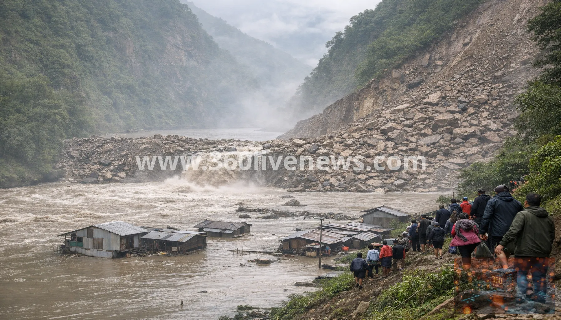 Flash flood in central Nepal sweeps away homes and bridges as five remain missing