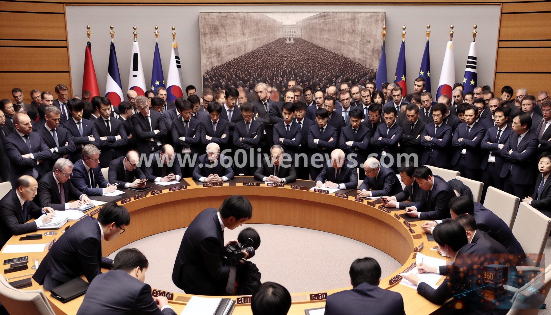 South Korean activists protest U.S. President Trump's NATO demands regarding the Strait of Hormuz